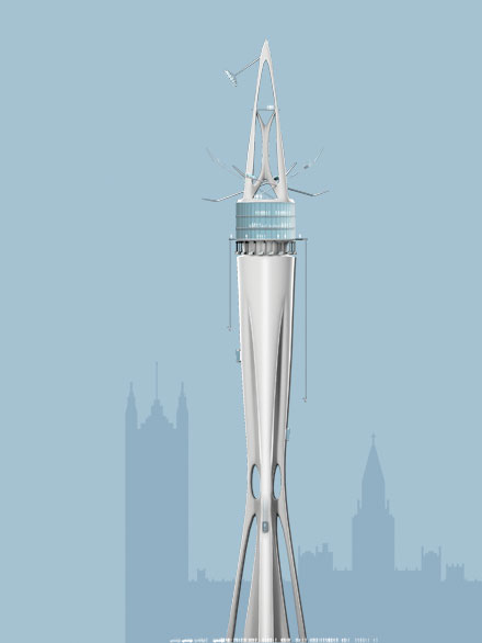 mid-level vertical theme park tower design 2