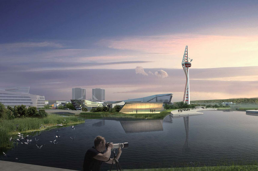 Wuxi Vertical Theme Park, artist impression