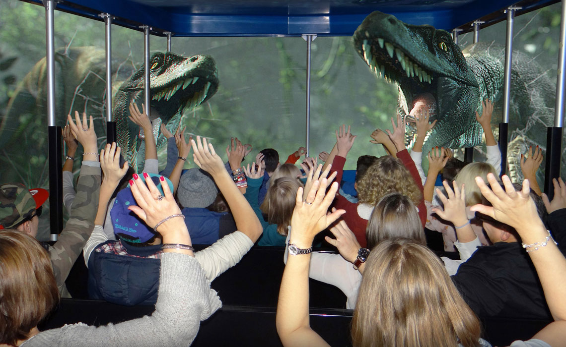 simworx dinosaur jurassic world in 4d and 5d